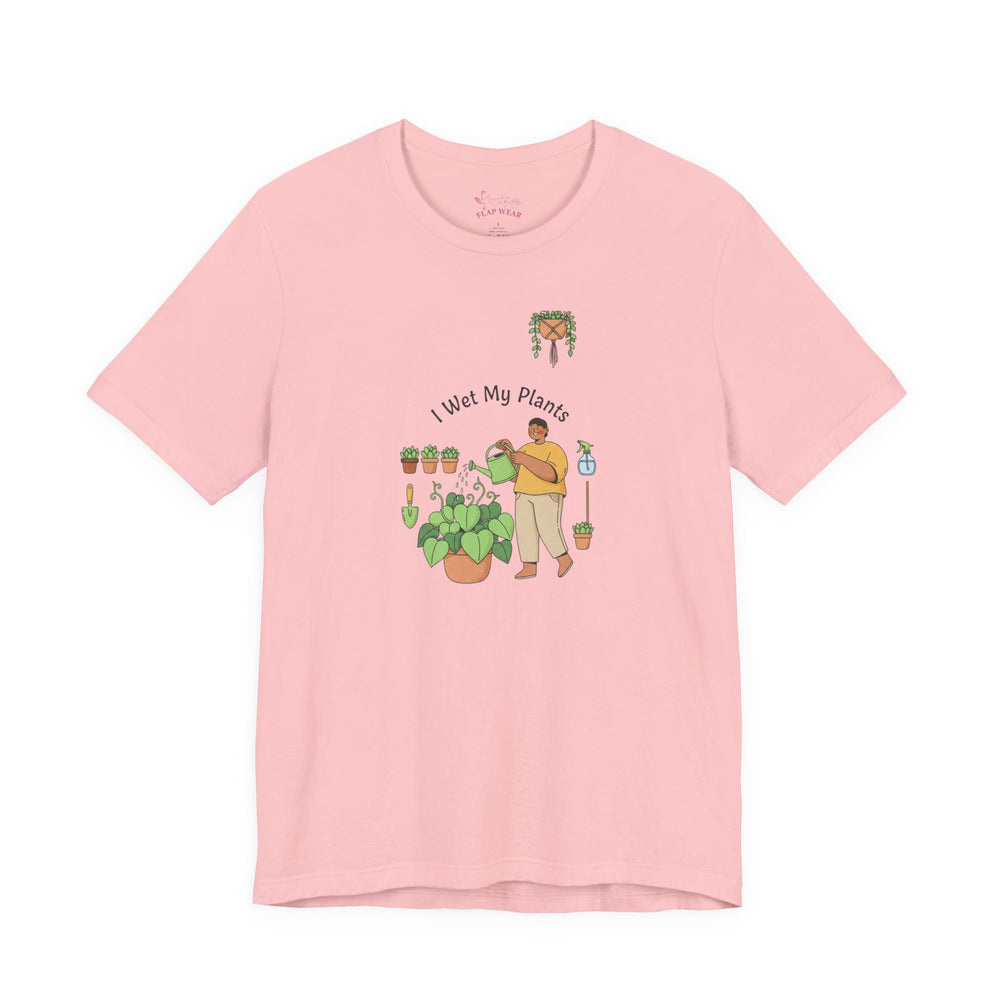 Bella+Canvas3001 | I Wet My Plants T-Shirt | Plant Mom Succulent Pun Tee, Sage Botanical Humor
