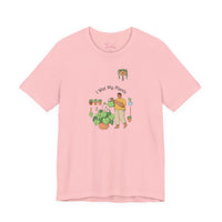 Bella+Canvas3001 | I Wet My Plants T-Shirt | Plant Mom Succulent Pun Tee, Sage Botanical Humor