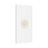 Gold Leo Zodiac Canvas, Astrological Constellation Art | Metallic Lion Wall Art