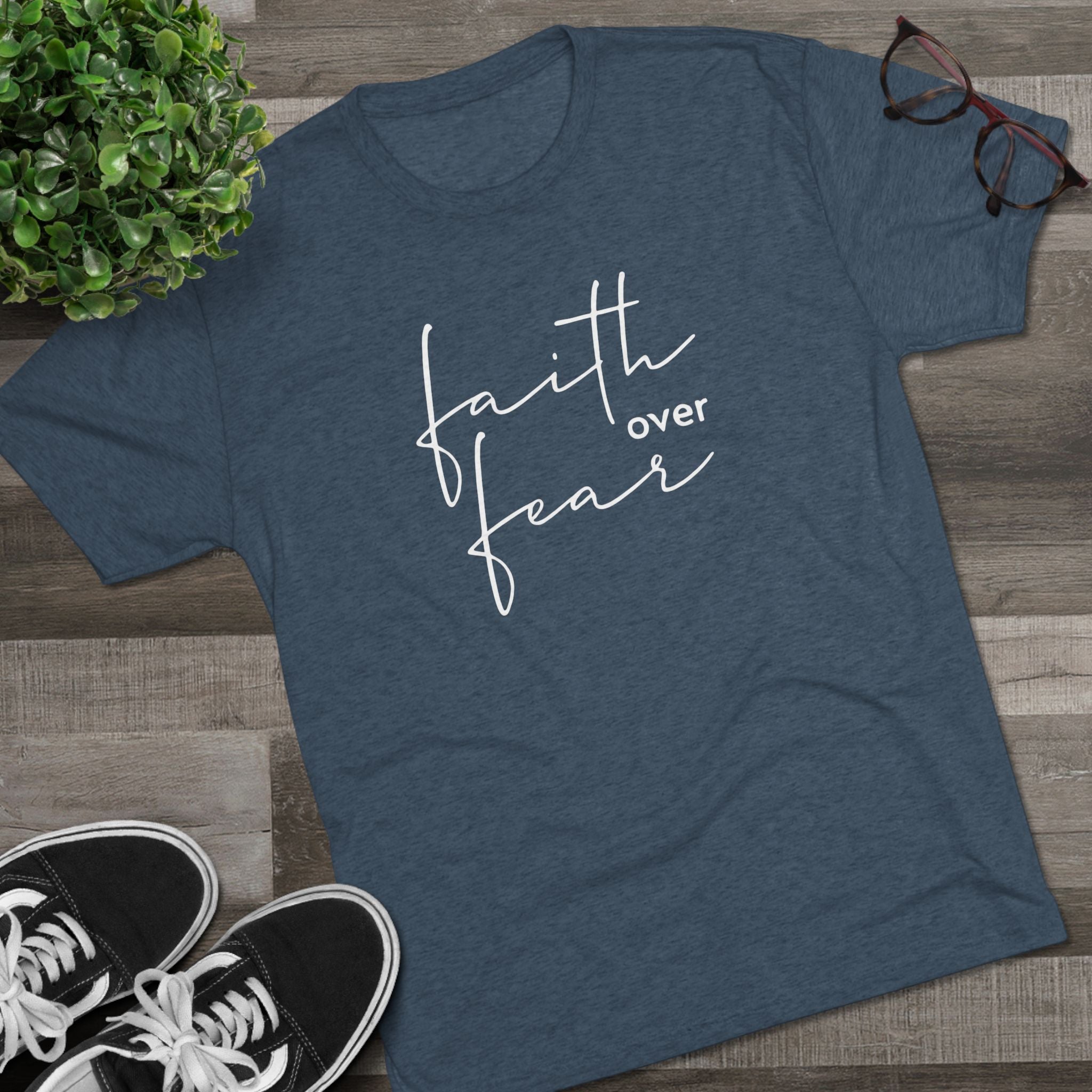 Faith Over Fear Graphic Tee — Inspirational Christian Crewneck