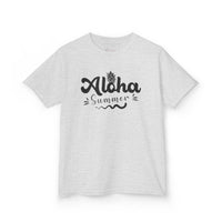 Gildan 5000B | Kids' "Aloha Summer" Graphic Tee – Soft Cotton Beach & Vacation T-Shirt