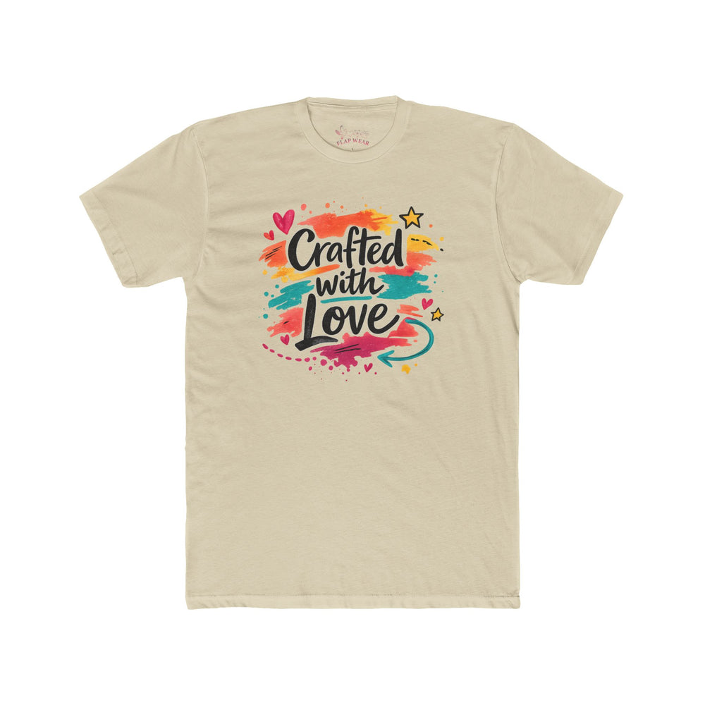 Next Level 3600 | Crafted with Love | Handmade Marker Aesthetic Unisex Jersey Tee | Crafted With Love T-Shirt — Colorful Handcrafted Maker Tee