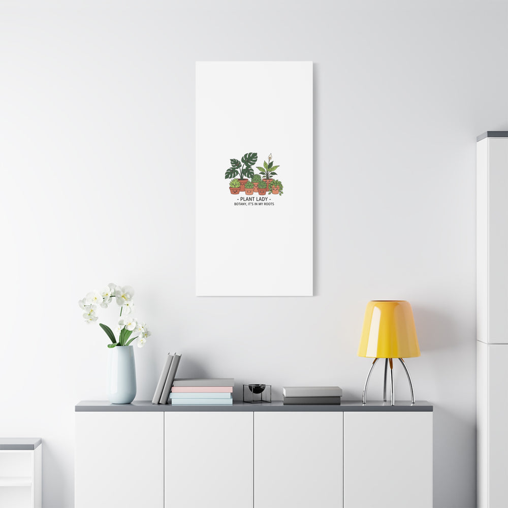 Plant Lady Canvas | Matte Stretched Botanical Pun Wall Art