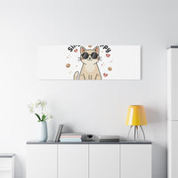 Single & Happy Cat Canvas | Anti Valentine, Sarcastic Valentine Wall Art