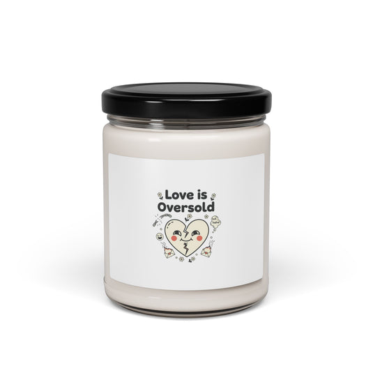 Love Is Oversold Candle, Soy Candle | Anti‑Valentine, Sarcastic Valentine