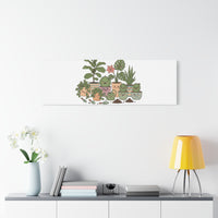 I'm Just Here for the Plants Canvas | Plant Parent Pun, Sage Botanical Wall Art