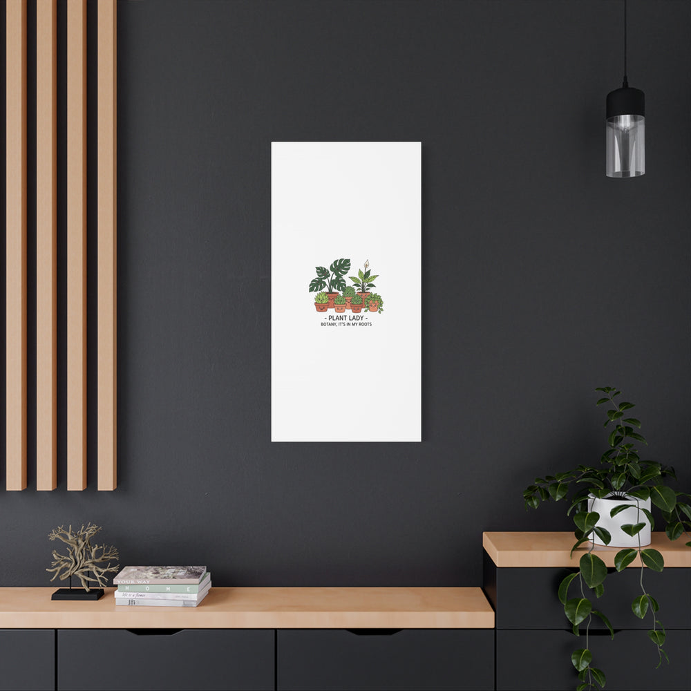 Plant Lady Canvas | Matte Stretched Botanical Pun Wall Art