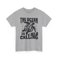 Gildan5000 | Unisex Sea Turtle "The Ocean Is Calling" Tee