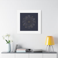 Gold Zodiac Wheel Canvas | Astrology Constellation Art, Cosmic Wall Print