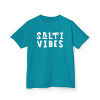 Gildan 5000B | Kids’ "Salty Vibes" Premium Cotton T-Shirt – Tropical Beach & Summer Vacation Tee