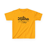 Gildan 5000B | Kids' "Aloha Summer" Graphic Tee – Soft Cotton Beach & Vacation T-Shirt