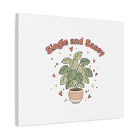 Single and Sassy Canvas, Matte Stretched | Anti‑Valentine, Funny Valentines Poster