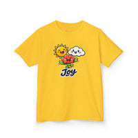 Gildan 5000B | Kids' "Joy" Sunny Day Graphic Tee – Soft Cotton Summer T-Shirt | Little Sunshine "Joy" Unisex Kids' Tee