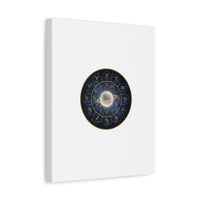 Zodiac Constellation Wheel Canvas, Astrology Art Print | Gold Foil Galaxy