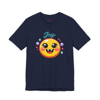Bella+Canvas 3001 | Radiant Joy Emoji T-Shirt | Kawaii Aesthetic Smiley Graphic Tee | Unisex Jersey Short Sleeve Tee