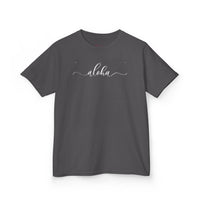 Gildan 5000B | Kids' "Aloha" Summer Vibe Cotton T-Shirt – Tropical Minimalist Tee