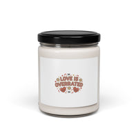 Love Is Overrated Candle | Anti‑Valentine scented soy candle