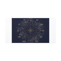 Gold Zodiac Wheel Canvas | Astrology Constellation Art, Cosmic Wall Print