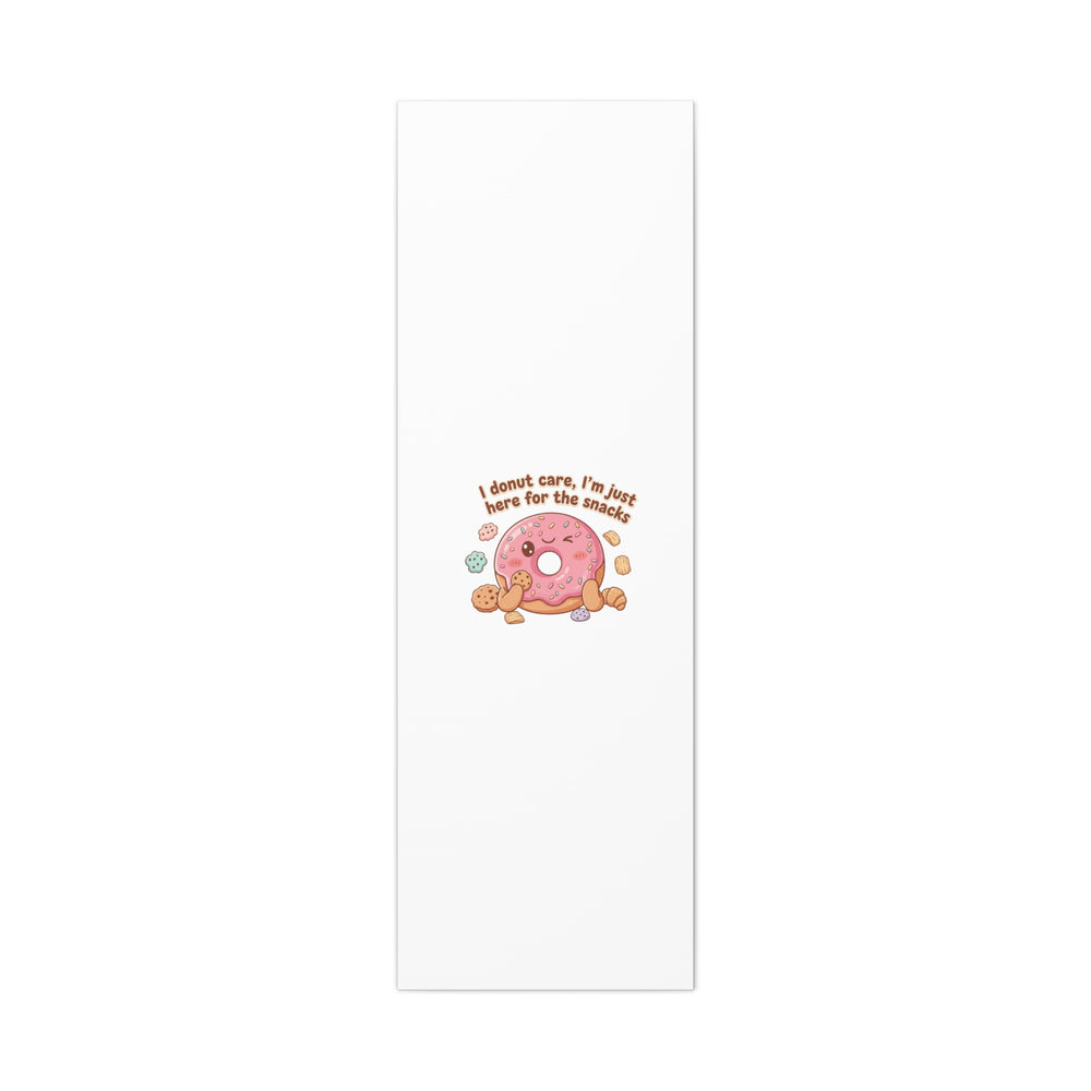 Donut Snacks Pun Canvas | Food & Snack Humor, Cozy Kawaii Art