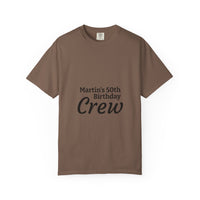 Birthday Crew T-Shirt – Personalized “Martin’s 50th Birthday Crew” Party Tee