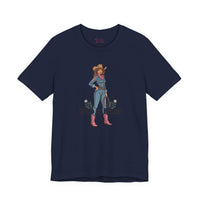 Bella+Canvas3001 | Wild at Heart Cowgirl Tee | Western Valentine, boot heart design