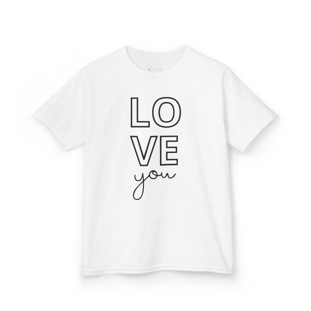 "Love You" Youth T-Shirt | Cute Valentine's Day Graphic Tee for Kids