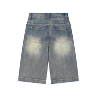 Unisex Vintage Wash Baggy Denim Shorts
