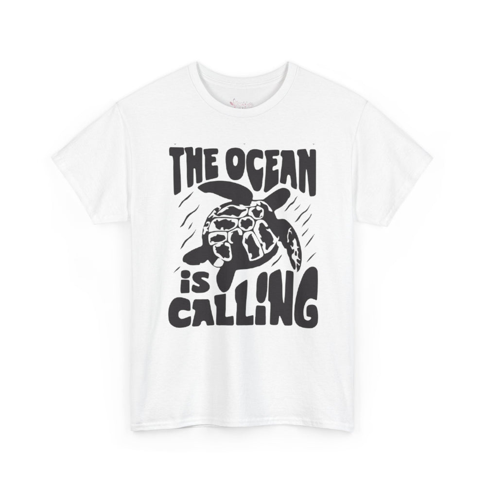 Gildan5000 | Unisex Sea Turtle "The Ocean Is Calling" Tee