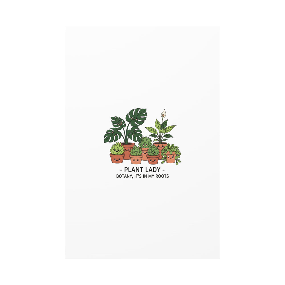 Plant Lady Canvas | Matte Stretched Botanical Pun Wall Art