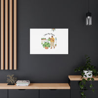 I Wet My Plants Canvas | Plant Parent Humor, Botanical Pun Wall Art