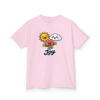 Gildan 5000B | Kids' "Joy" Sunny Day Graphic Tee – Soft Cotton Summer T-Shirt | Little Sunshine "Joy" Unisex Kids' Tee