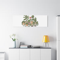 I'm Just Here for the Plants Canvas | Plant Parent Pun, Sage Botanical Wall Art