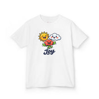 Gildan 5000B | Kids' "Joy" Sunny Day Graphic Tee – Soft Cotton Summer T-Shirt | Little Sunshine "Joy" Unisex Kids' Tee