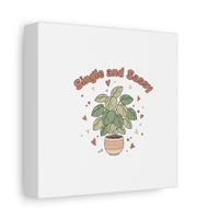 Single and Sassy Canvas, Matte Stretched | Anti‑Valentine, Funny Valentines Poster