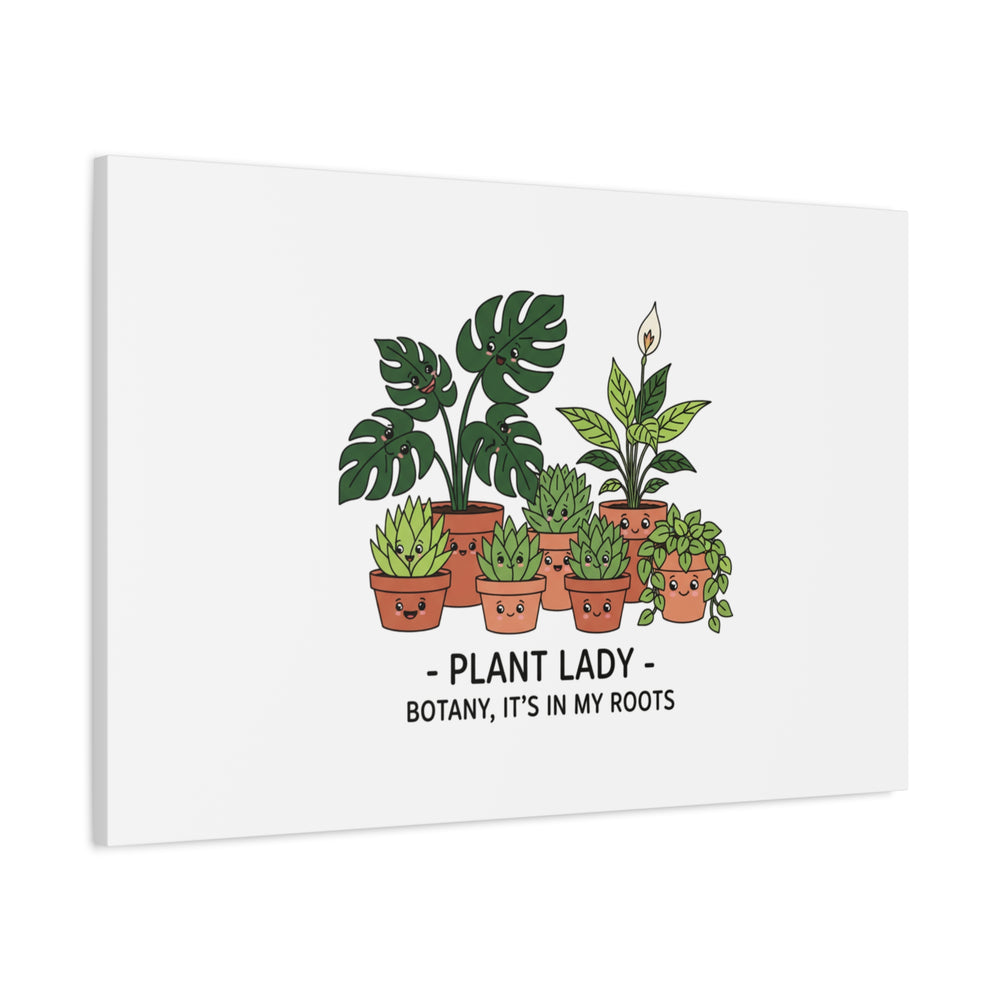 Plant Lady Canvas | Matte Stretched Botanical Pun Wall Art