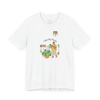 Bella+Canvas3001 | I Wet My Plants T-Shirt | Plant Mom Succulent Pun Tee, Sage Botanical Humor