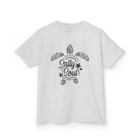 Gildan 5000B | Kids' "Salty Soul" Sea Turtle Graphic Tee