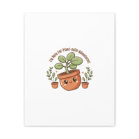 Plant-astic Pun Canvas | Stretched Matte Botanical Wall Art