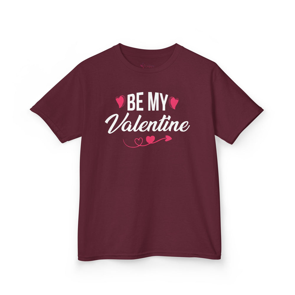 "Be My Valentine" Youth T-Shirt | Cute Heart & Arrow Graphic Tee for Kids | Boys & Girls School Holiday Top