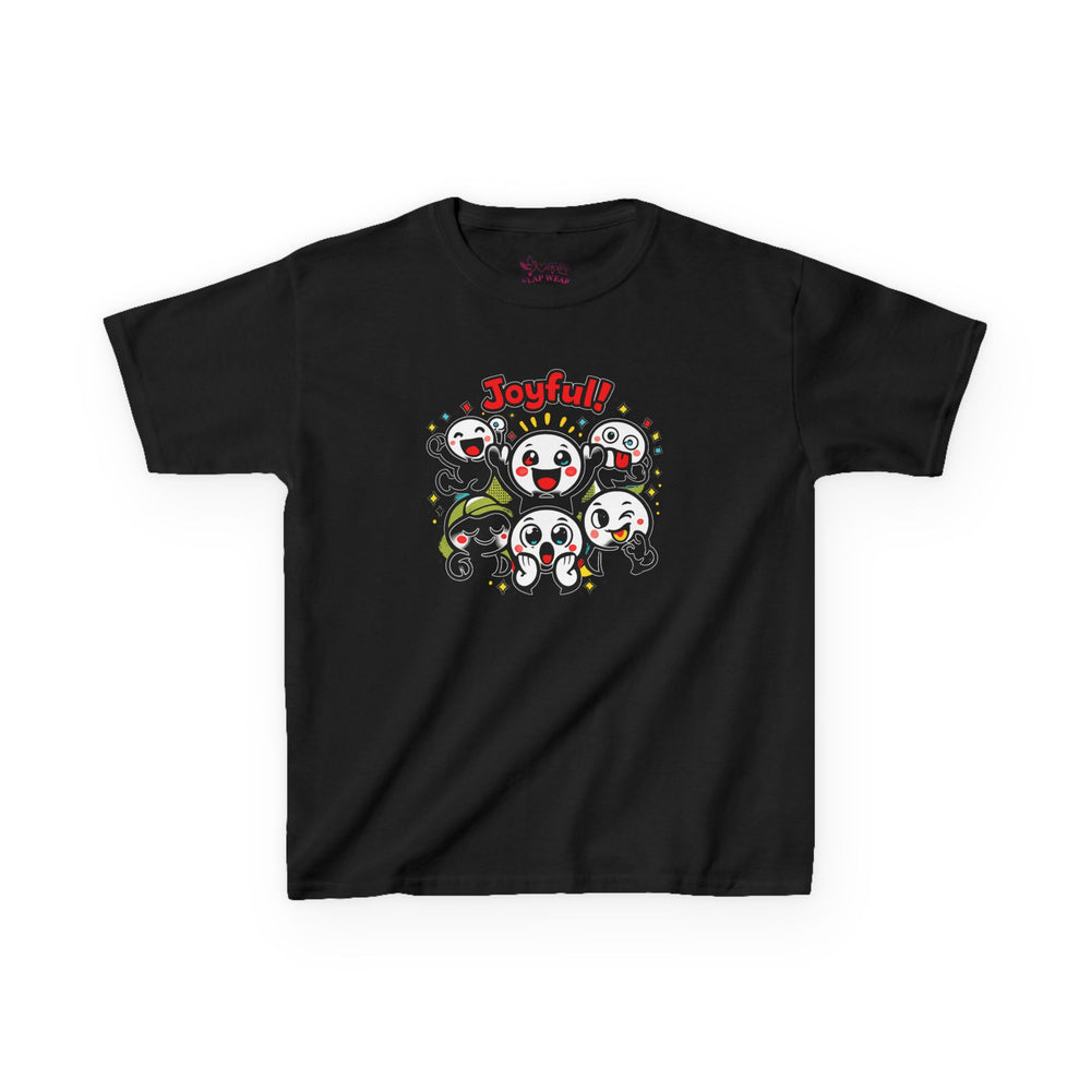Gildan 5000B | "Joyful Crew" Kids' Premium Cotton Tee – Vibrant Cartoon Graphic T-Shirt