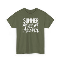 Gildan 5000 | Sun-Drenched Vibes: Retro Summer Aloha Unisex Softstyle Tee
