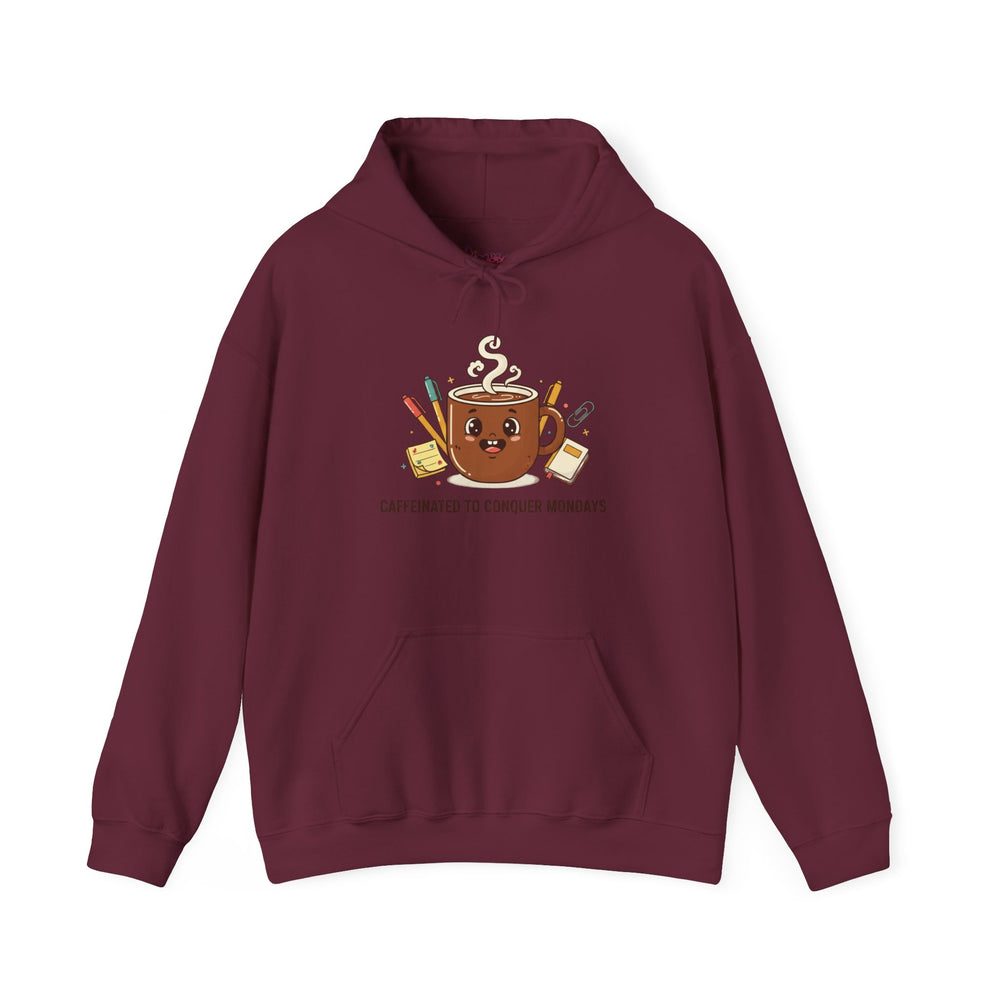 Gildan 18500 | Coffee Fuel Hoodie | Kawaii Coffee Cup Hoodie | Motivational Monday Morning Apparel