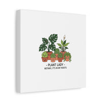 Plant Lady Canvas | Matte Stretched Botanical Pun Wall Art