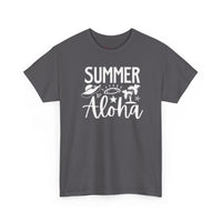 Gildan 5000 | Sun-Drenched Vibes: Retro Summer Aloha Unisex Softstyle Tee