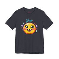 Bella+Canvas 3001 | Radiant Joy Emoji T-Shirt | Kawaii Aesthetic Smiley Graphic Tee | Unisex Jersey Short Sleeve Tee
