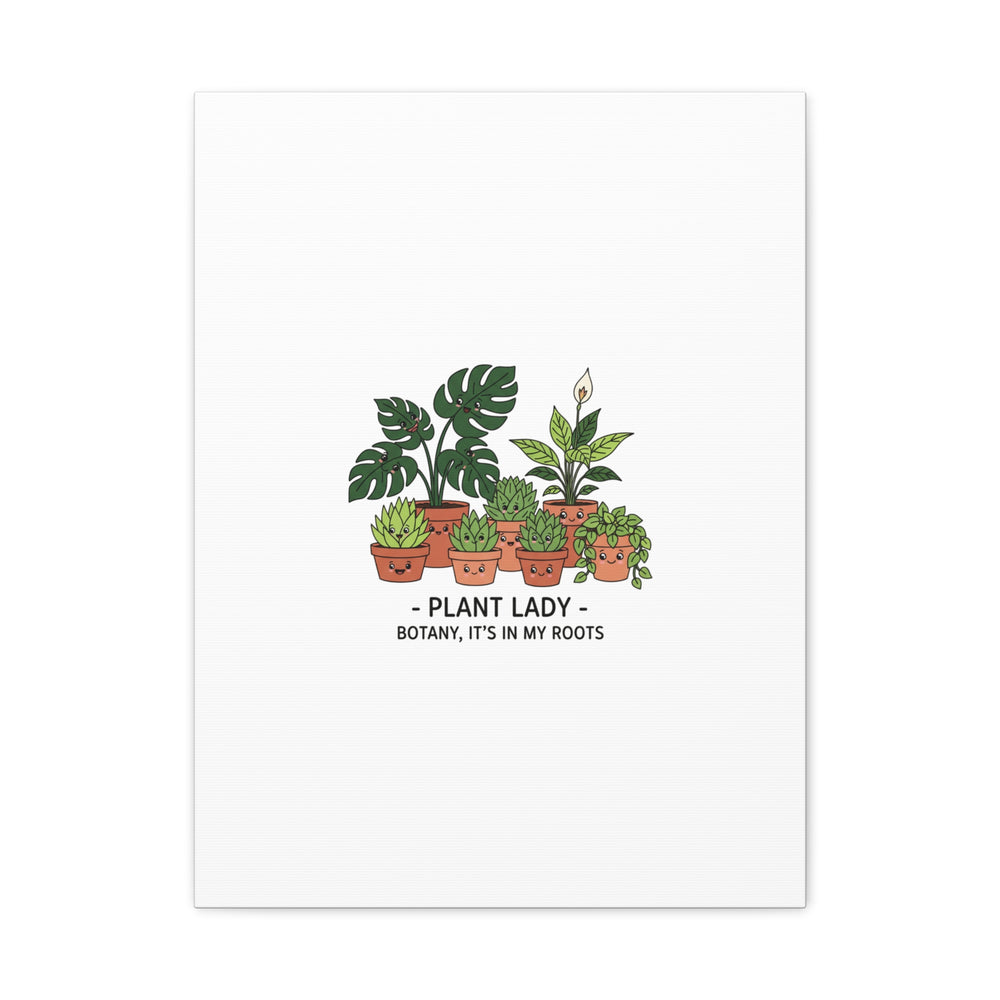 Plant Lady Canvas | Matte Stretched Botanical Pun Wall Art