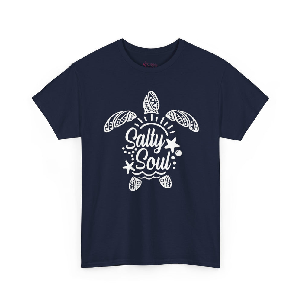 Gildan 5000 | Tribal Sea Turtle Unisex Softstyle Graphic Tee