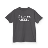Gildan 5000B | Hello Summer Kids' Aloha T-Shirt | Toddler & Youth Summer Graphic Tee