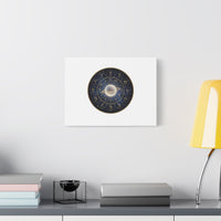 Zodiac Constellation Wheel Canvas, Astrology Art Print | Gold Foil Galaxy