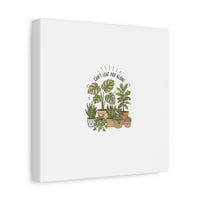 Can't Leaf You Alone Canvas | Plant Parent Humor, Sage Botanical Art